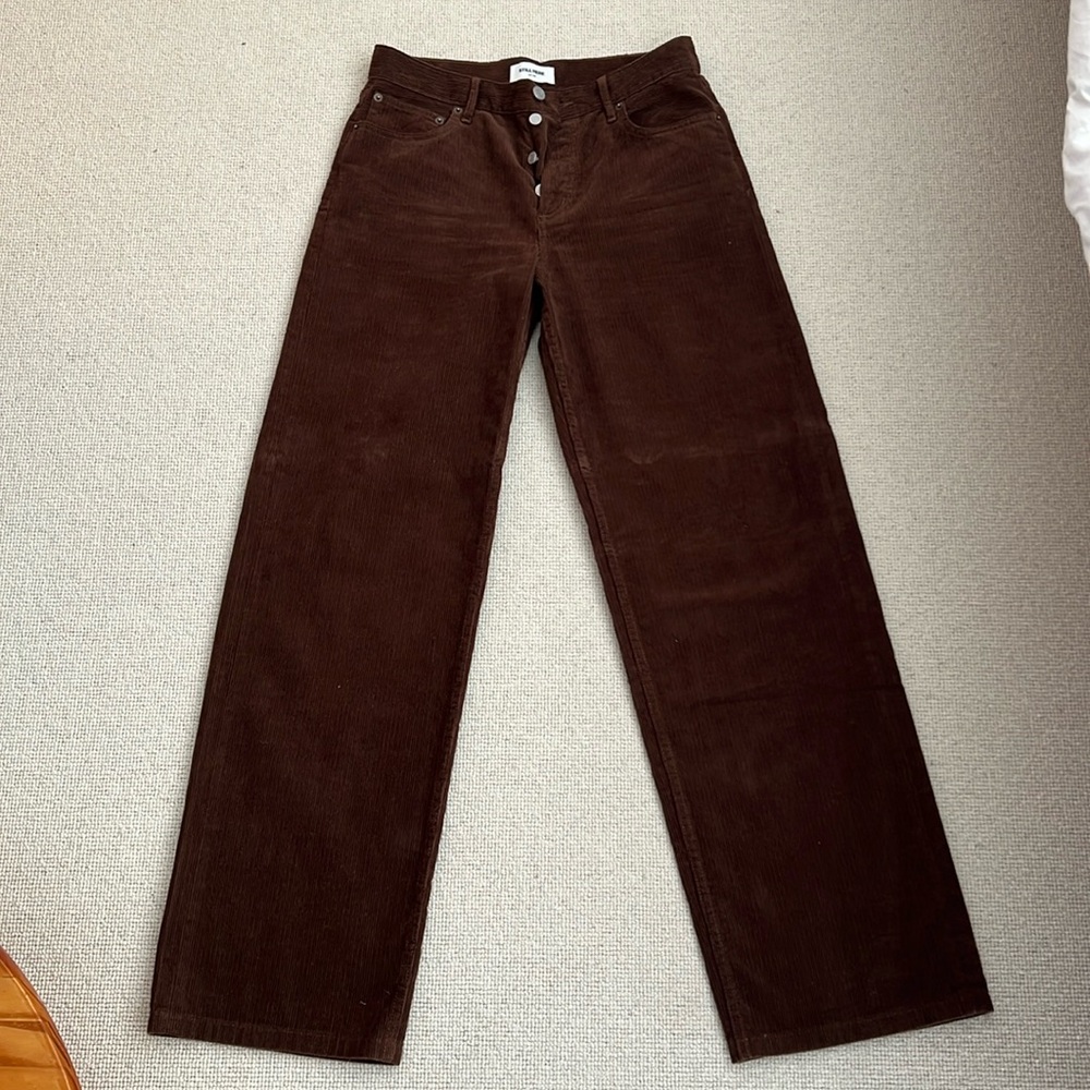 Still here everyday Jean, brown corduroy